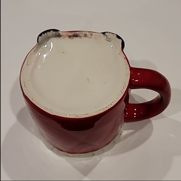 Bo's Artisan Attic Santa With A Gift Holiday Large Coffee Mug Red Green - Picture 5 of 7